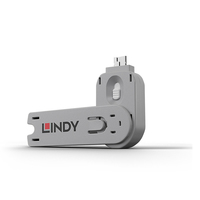 [6673889000] Lindy USB Type A Port Blocker Key - white - White