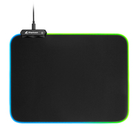 [9250963000] Sharkoon 1337 RGB V2 Gaming Mat - Black - Monochromatic - USB powered - Non-slip base - Gaming mouse pad
