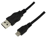 [2450196000] LogiLink 5m USB A-USB Micro B - 5 m - USB A - Micro-USB B - USB 2.0 - Männlich/Männlich - Schwarz