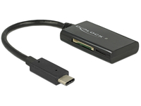 [5804246000] Delock 91740 - MMC - MMCmicro - Memory Stick (MS) - MicroSD (TransFlash) - MicroSDHC - MicroSDXC - SD - SDHC - SDXC - Black - 480 Mbit/s - 2048 GB - USB 3.2 Gen 1 (3.1 Gen 1) Type-C - USB