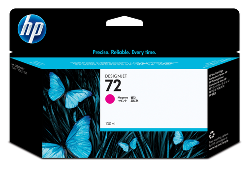 [641341000] HP 72 130-ml Magenta Ink Cartridge - High (XL) Yield - Pigment-based ink - 130 ml - 1 pc(s)