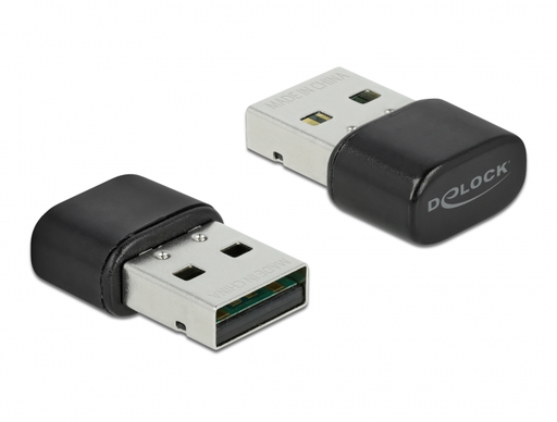 [9149036000] Delock 61000 - Verkabelt & Kabellos - USB - WLAN - 433 Mbit/s - Schwarz