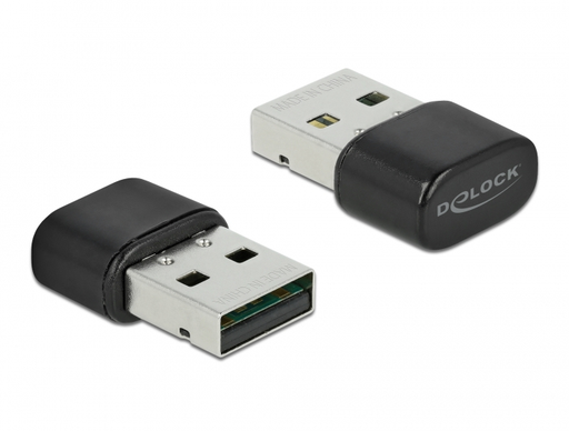 [9149036000] Delock 61000 - Wired & Wireless - USB - WLAN - 433 Mbit/s - Black