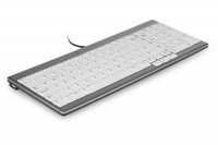 [8408796000] Bakker UltraBoard 960 - Mini - USB - QWERTZ - Grau - Weiß