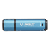 [14045972000] Kingston IronKey Vault Privacy 50 - 128 GB - USB Typ-A - 3.2 Gen 1 (3.1 Gen 1) - 250 MB/s - Kappe - Blau