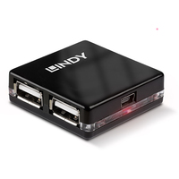 [2713455000] Lindy 42742 - USB 2.0 - 480 Mbit/s - Black - 40 mm - 40 mm - 12 mm