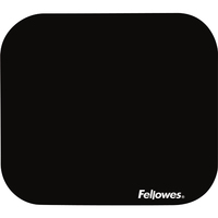 Fellowes Premium Mousepad - Black - Black - Monochromatic - Polyester - Rubber