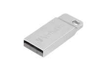 Verbatim Metal Executive - USB Drive 32 GB - Silver - 32 GB - USB Type-A - 2.0 - Capless - 3.6 g - Silver