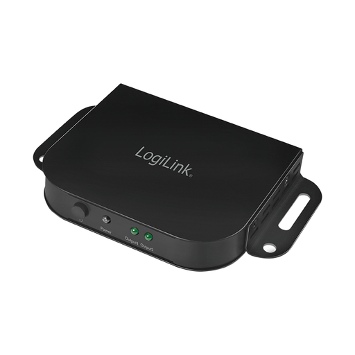 LogiLink CV0142 - HDMI - 2x HDMI - 2.0b - Black - Aluminium - 4K Ultra HD