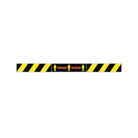 HERMA 12919 - Black - Yellow - Rectangle - Removable - Matte - 297 mm - 70 mm