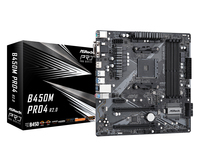 [11853448000] ASRock B450M Pro4 R2.0 - AMD - Socket AM4 - AMD Ryzen™ 3 - AMD Ryzen™ 5 - AMD Ryzen™ 7 - DDR4-SDRAM - 128 GB - DIMM