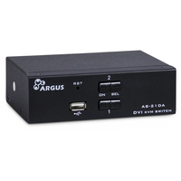 Inter-Tech Argus KVM-AS-21DA - KVM-/Audio-Switch - USB