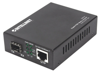 [6701824000] Intellinet Gigabit PoE+ Media Converter - 1 x 1000Base-T RJ45 Port to 1 x SFP Port - PoE+ Injector (Euro 2-pin plug) - 1000 Mbit/s - 1000Base-T - IEEE 802.3 - IEEE 802.3ab - IEEE 802.3af - IEEE 802.3at - IEEE 802.3u - Gigabit Ethernet - 10,100,1000 Mbit/s - Full - H