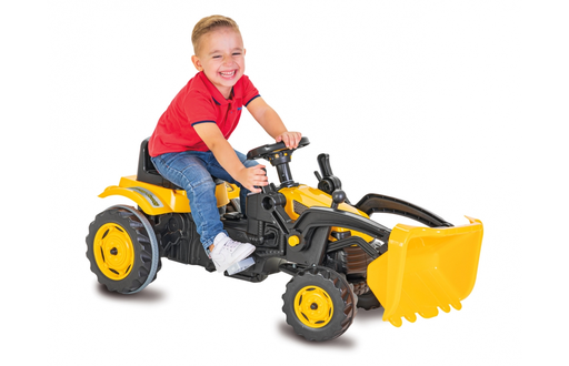 JAMARA Pedal Tractor Strong Bull with front loader - Pedal - Tractor - Boy - 3 yr(s) - 4 wheel(s) - Black - Yellow