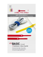 Label-the-cable BASIC - Velcro - Blau - Rot - Gelb - 170 mm - 10 Stück(e)