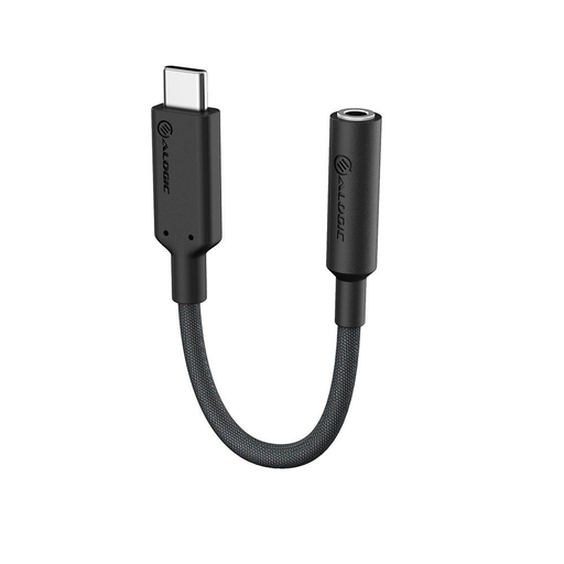 [8881203000] Alogic ELPC35A-BK - Black - USB-C - 3.5 mm - 0.1 m - Male - Female