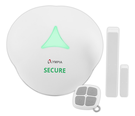 Olympia Secure AS 602 - Kabellos - Android 4.4,Android 5.0,Android 5.1,Android 6.0,Android 7.1,Android 7.1.2,iOS 7.0,iOS 7.1,iOS... - GSM - 75 dB - 868 MHz - Grau - Weiß