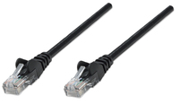 [1536900000] Intellinet Network Patch Cable - Cat5e - 15m - Black - CCA - U/UTP - PVC - RJ45 - Gold Plated Contacts - Snagless - Booted - Lifetime Warranty - Polybag - 15 m - Cat5e - U/UTP (UTP) - RJ-45 - RJ-45