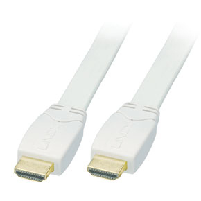 [1273858000] Lindy HDMI 1.3/1.4 Premium Flachkabel Weiss - Kabel