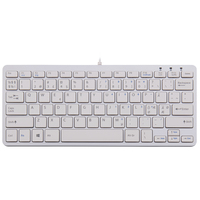 R-Go Compact Keyboard - QWERTY (NORDIC) - white - wired - Mini - Wired - USB - QWERTY - White