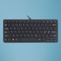 [6311714000] R-Go Compact R-Go Tastatur - QWERTY (Nordic) - schwarz - kabelgebunden - Mini - Kabelgebunden - USB - QWERTY - Schwarz