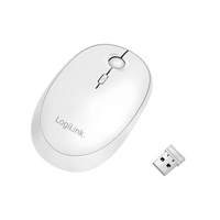 [12614919000] LogiLink ID0205 - Ambidextrous - RF Wireless + Bluetooth - 1600 DPI - White