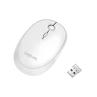 [12614919000] LogiLink ID0205 - Beidhändig - RF Wireless + Bluetooth - 1600 DPI - Weiß
