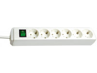 Brennenstuhl Eco - 1.5 m - 6 AC outlet(s) - White - White