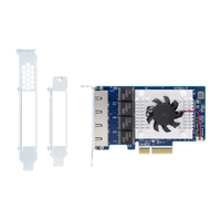 QNAP QXG-5G4T-111C - Eingebaut - Verkabelt - PCIe - Ethernet - 5000 Mbit/s - Blau
