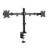 LogiLink BP0098 - Clamp - 8 kg - 43.2 cm (17") - 81.3 cm (32") - 100 x 100 mm - Black