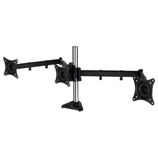 [6819947000] Arctic Z3 Pro (Gen 3) - Desk Mount Triple Monitor Arm with USB 3.0 Hub - 15 kg - 81.3 cm (32") - 75 x 75 mm - 100 x 100 mm - Height adjustment - Black