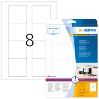 [2311530000] HERMA Disk labels 3.5" A4 70x67.7 mm white paper matt 250 pcs. - White - Self-adhesive printer label - A4 - Paper - Laser/Inkjet - Permanent