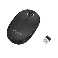 [12613589000] LogiLink ID0204 - Ambidextrous - RF Wireless + Bluetooth - 1600 DPI - Black