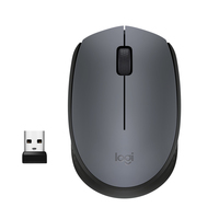 [4511278000] Logitech M170 Wireless Mouse - Ambidextrous - Optical - RF Wireless - 1000 DPI - Grey
