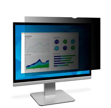 [6323463000] 3M Blickschutzfilter für 21,5" Breitbild-Monitor Hochformat - Monitor - Rahmenloser Display-Privatsphärenfilter - Schwarz - Schwarz - Anti-Glanz - LCD