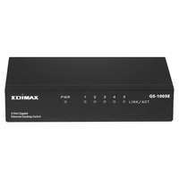 Edimax GS-1005E - Unmanaged - Gigabit Ethernet (10/100/1000) - Wall mountable