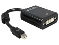 [1159466000] Delock Adapter mini Displayport - 0.18 m - Mini DisplayPort - DVI-I - Male - Female - Black