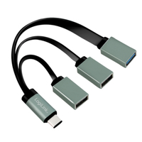 [6579158000] LogiLink UA0315 - USB 3.2 Gen 1 (3.1 Gen 1) Type-C - USB 2.0,USB 3.2 Gen 1 (3.1 Gen 1) Type-A - 5000 Mbit/s - Black,Grey - USB - 1 pc(s)