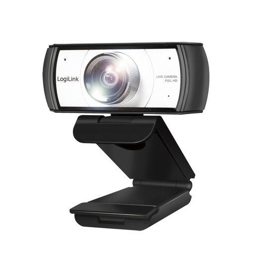 LogiLink Conference HD USB webcam - 120° - dual microphone - manual focus - 2 MP - 1920 x 1080 pixels - 30 fps - 640x480@30fps,1280x720@30fps,1920x1080@30fps - 1080p - MJPEG