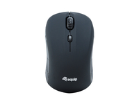 Equip Mini Optical Wireless Mouse - Ambidextrous - Optical - RF Wireless - 1600 DPI - Black