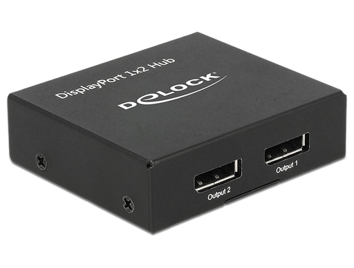 [5039656000] Delock Video-/Audio-Splitter - 2 x DisplayPort - Desktop