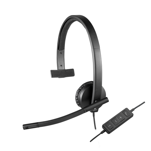 [3356158000] Logitech USB Headset H570e - Kopfhörer - Kopfband - Büro/Callcenter - Schwarz - Monophon - Verkabelt