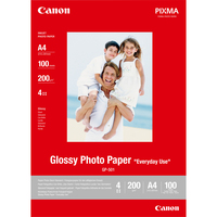 Canon GP-501 Glossy Photo Paper A4 - 100 Sheets - Gloss - 200 g/m² - A4 - 100 sheets - 210 x 297 mm