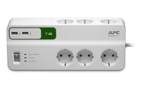 APC PM6U-GR - 1836 J - 6 AC outlet(s) - Type F - 230 V - 50 Hz - 2300 W