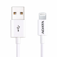 [9232901000] ADATA AMFIPL-1M-CWH - 1 m - Lightning - USB A - Männlich - Männlich - Weiß