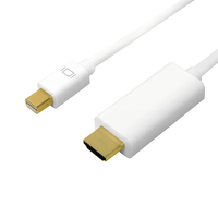 [7373873000] LogiLink CV0122 - 1 m - Mini DisplayPort - HDMI Typ A (Standard) - Männlich - Männlich - Gerade