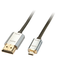 [4558967000] Lindy CROMO Slim High Speed HDMI to micro HDMI Cable with Ethernet - Video-/Audio-/Netzwerkkabel - HDMI
