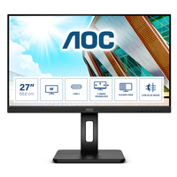 AOC U27P2CA - 68.6 cm (27") - 3840 x 2160 pixels - 4K Ultra HD - LED - 4 ms - Black