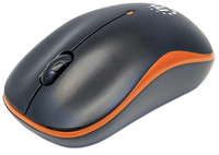 [4943076000] Manhattan Success Wireless Mouse - Black/Orange - 1000dpi - 2.4Ghz (up to 10m) - USB - Optical - Three Button with Scroll Wheel - USB micro receiver - AA battery (included) - Low friction base - Three Year Warranty - Blister - Ambidextrous - Optical - RF Wireless -