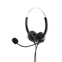 MEDIARANGE MROS304 - Headset - Head-band - Office/Call center - Black - Silver - Binaural - Play/Pause - Volume + - Volume -